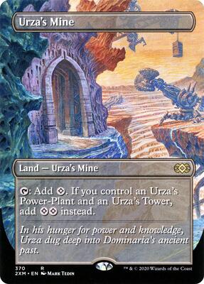 Urza's Mine (Borderless) card from Double Masters