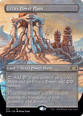 Urza's Power Plant (Borderless) card from Double Masters