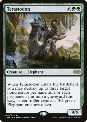 Terastodon card from Double Masters