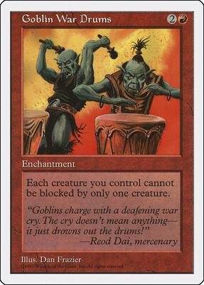 Goblin War Drums card from Fifth Edition