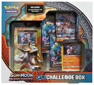 Lycanroc GX Challenge Box card from SM - Burning Shadows