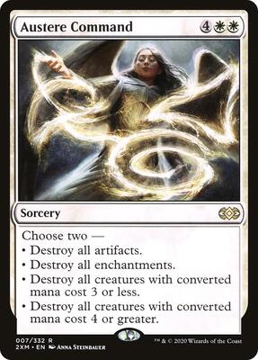 Austere Command card from Double Masters