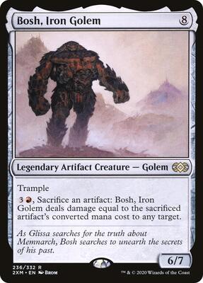 Bosh, Iron Golem card from Double Masters