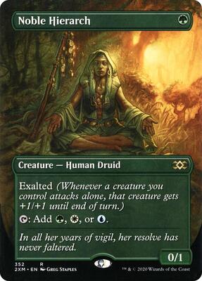 Noble Hierarch (Borderless) card from Double Masters