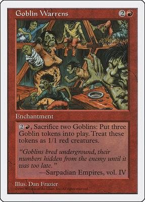 Goblin Warrens card from Fifth Edition