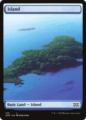 Island (375) card from Double Masters