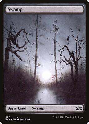 Swamp (377) card from Double Masters