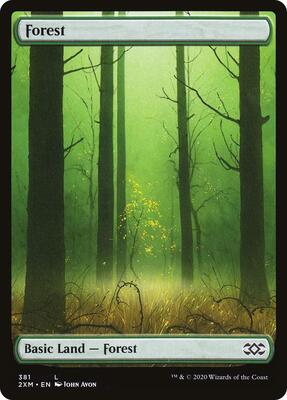 Forest (381) card from Double Masters