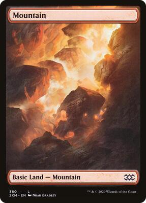 Mountain (380) card from Double Masters