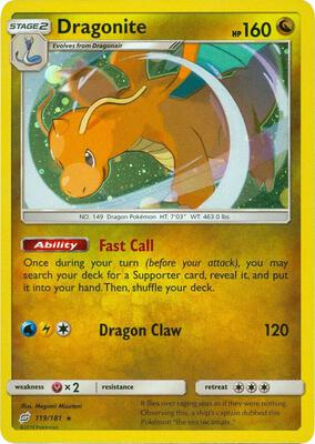 Dragonite - 119/181 (Cosmos Holo) card from Miscellaneous Cards & Products