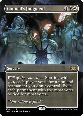 Council's Judgment (Borderless) card from Double Masters
