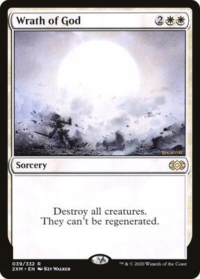 Wrath of God card from Double Masters