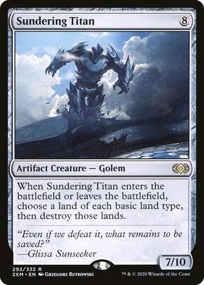 Sundering Titan card from Double Masters