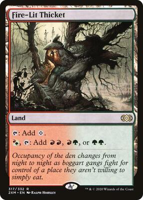 Fire-Lit Thicket card from Double Masters