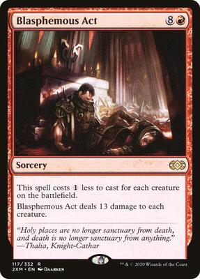 Blasphemous Act card from Double Masters