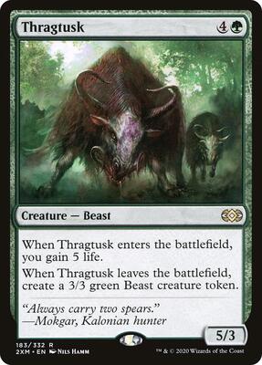 Thragtusk card from Double Masters