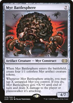 Myr Battlesphere card from Double Masters