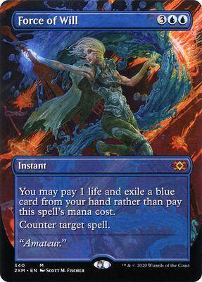 Force of Will (Borderless) card from Double Masters