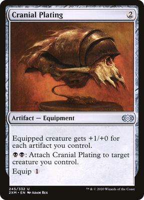 Cranial Plating card from Double Masters
