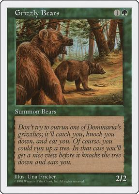 Grizzly Bears card from Fifth Edition