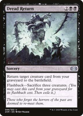 Dread Return card from Double Masters