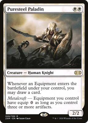 Puresteel Paladin card from Double Masters