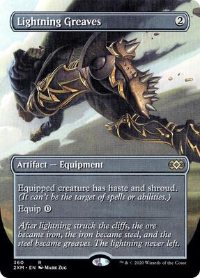 Lightning Greaves (Borderless) card from Double Masters