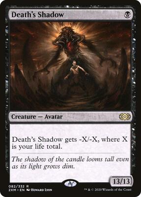 Death's Shadow card from Double Masters
