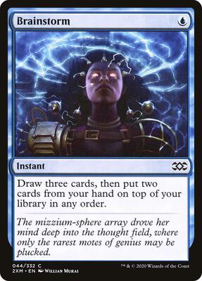 Brainstorm card from Double Masters