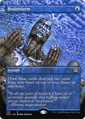 Brainstorm (Borderless) card from Double Masters
