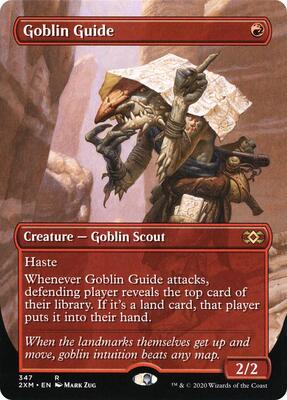 Goblin Guide (Borderless) card from Double Masters