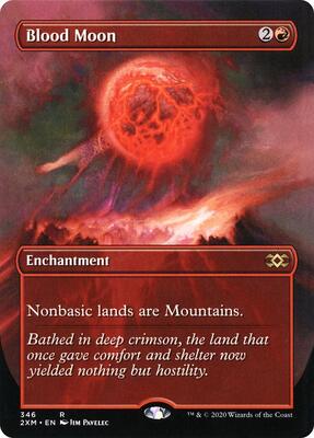 Blood Moon (Borderless) card from Double Masters