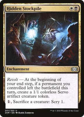 Hidden Stockpile card from Double Masters
