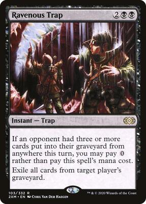 Ravenous Trap card from Double Masters