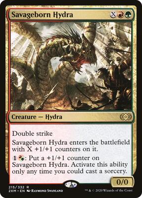 Savageborn Hydra card from Double Masters