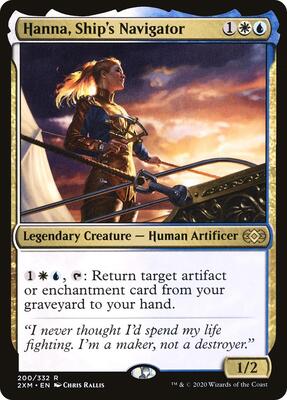 Hanna, Ship's Navigator card from Double Masters