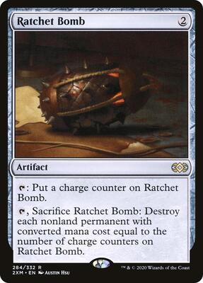 Ratchet Bomb card from Double Masters