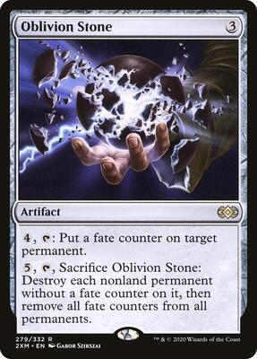 Oblivion Stone card from Double Masters