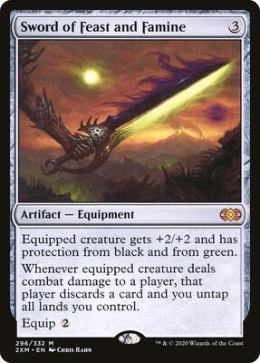 Sword of Feast and Famine card from Double Masters