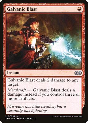 Galvanic Blast card from Double Masters