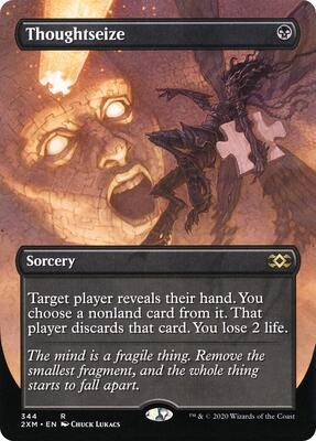 Thoughtseize (Borderless) card from Double Masters