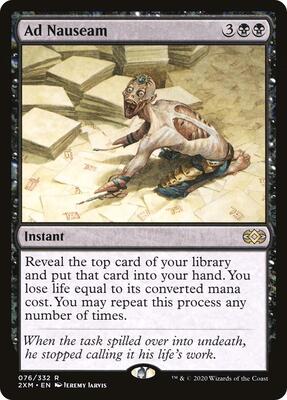 Ad Nauseam card from Double Masters