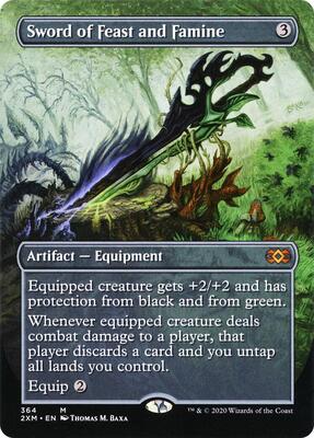 Sword of Feast and Famine (Borderless) card from Double Masters