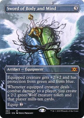 Sword of Body and Mind (Borderless) card from Double Masters