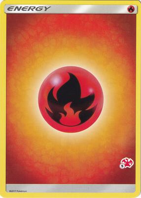 Fire Energy (#5 Charizard Stamped) card from Battle Academy