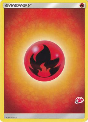 Fire Energy (#10 Charizard Stamped) card from Battle Academy
