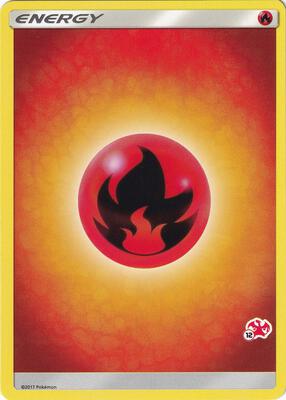 Fire Energy (#12 Charizard Stamped) card from Battle Academy