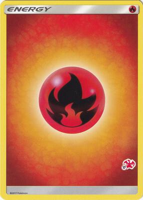 Fire Energy (#17 Charizard Stamped) card from Battle Academy