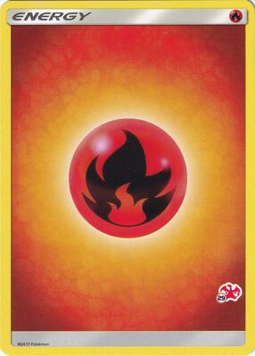 Fire Energy (#29 Charizard Stamped) card from Battle Academy