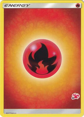 Fire Energy (#35 Charizard Stamped) card from Battle Academy